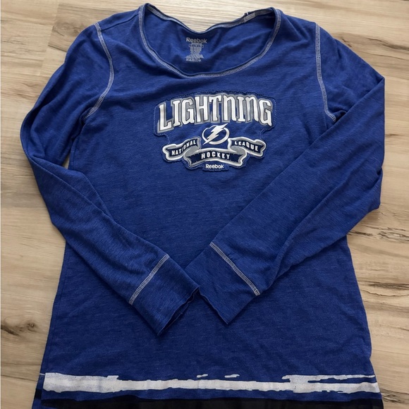 Reebok Women's Blue Tampa Bay Lightning Long Sleeve - Picture 1 of 2
